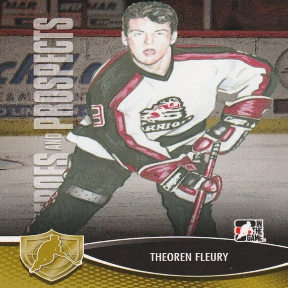Theoren Fleury - 2013 In The Game Heroes & Prospects Hockey Card - Picture 1 of 2